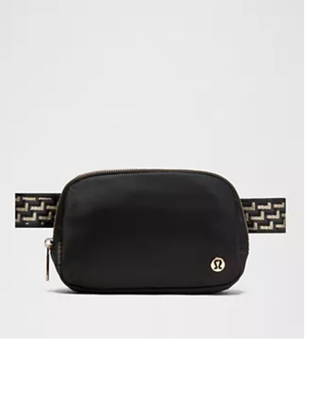 Lululemon Everywhere Belt Bag 1L *L Monogram Metallic Black Gold